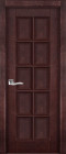 Фото Дверь Лондон-2 МАХАГОН (700мм, ПГ, 2000мм, 40мм, натуральный массив дуба, махагон)