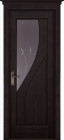 Фото Дверь Даяна ВЕНГЕ (800мм, ПОС, 2000мм, 40мм, натуральный массив ольхи, венге)
