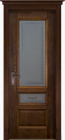 Фото Дверь Аристократ № 3 ольха АНТИЧНЫЙ ОРЕХ (900мм, ПОС, 2000мм, 40мм, натуральный массив ольхи, античный орех)
