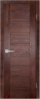 Фото Дверь Хай-Тек № 4 МАХАГОН (800мм, ПГ, 2000мм, 40мм, натуральный массив дуба, махагон)