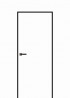 Фото Дверь Invisible Стандарт, чёрная алюмин. кромка (59мм, внутреннего открывания) (600мм, ПГ, ПРАВАЯ, черн.замок, врезка под черн.скр. петли Kubica, 2000мм, 59мм, грунт, NEW, )
