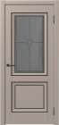 Фото Дверь Бета ПО/Графит, Винил серый (900мм, ПО, графит, 2000мм, 38мм, Soft-touch, серый)