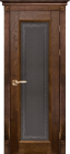 Фото Дверь Аристократ № 5 ольха АНТИЧНЫЙ ОРЕХ (600мм, ПОС, 2000мм, 40мм, натуральный массив ольхи, античный орех)