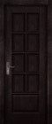 Фото Дверь Лондон ольха ВЕНГЕ (600мм, ПГ, 2000мм, 40мм, натуральный массив ольхи, венге)