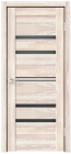 Фото Дверь X-LINE 6 клен крем (900мм, ПОС, мателюкс графит, 2000мм, 40мм, экошпон, клен крем)