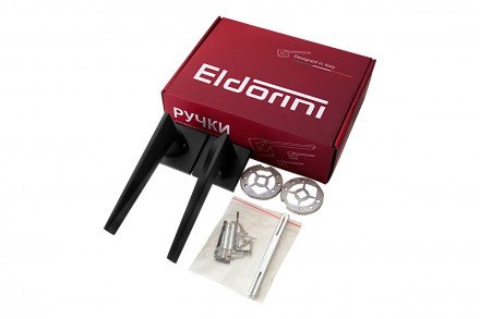 Ручка дверная квадр. ELDORINI EL 205 slim Black, черный