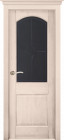 Фото Дверь Осло-2 структур. КРЕМ (600мм, ПОС, мателюкс графит фрезерованное, 2000мм, 40мм, натуральный массив сосны структурир., крем, )