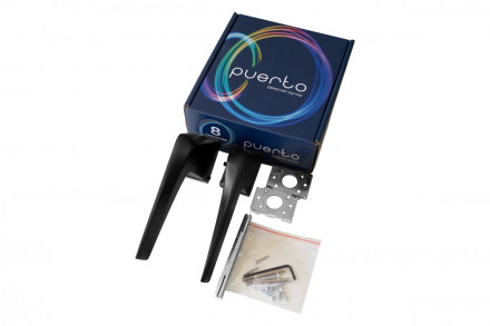 Ручка дверная квадр. PUERTO AL 560-01 B, черный