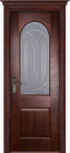 Фото Дверь Чезана структ. МАХАГОН (800мм, ПОС, 2000мм, 40мм, массив дуба DSW структурир., махагон)