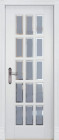 Фото Дверь Лондон-2 структ. БЕЛАЯ ЭМАЛЬ (800мм, ПОС, 2000мм, 40мм, массив дуба DSW структурир., белая эмаль)