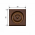 Фото Розетка декоративная орех античный (дуб) (70мм, 70мм, ., прямоугольный, стандарт, массив дуба, бейц лак)
