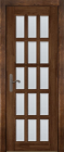 Фото Дверь Лондон-2 ольха АНТИЧНЫЙ ОРЕХ (900мм, ПОС, 2000мм, 40мм, натуральный массив ольхи, античный орех)