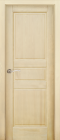 Фото Дверь Доротея структур. ЖАСМИН (700мм, ПГ, 2000мм, 40мм, натуральный массив сосны структурир., жасмин)