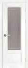 Фото Дверь Аристократ № 4 структ. БЕЛАЯ ЭМАЛЬ (800мм, ПОС, 2000мм, 40мм, массив дуба DSW структурир., белая эмаль)