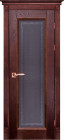 Фото Дверь Аристократ № 5 МАХАГОН (600мм, ПОС, 2000мм, 40мм, натуральный массив дуба, махагон)