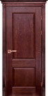 Фото Дверь Классика № 4 МАХАГОН (800мм, ПГ, 2000мм, 40мм, натуральный массив дуба, махагон)