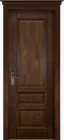 Фото Дверь Аристократ № 1 ольха АНТИЧНЫЙ ОРЕХ (600мм, ПГ, 2000мм, 40мм, натуральный массив ольхи, античный орех)