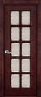 Фото Дверь Лондон-2 МАХАГОН (700мм, ПОС, 2000мм, 40мм, натуральный массив дуба, махагон)