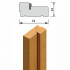 Фото Короб с уплотнителем СОСНА МС (74мм, 2080мм, 33мм, прямоугольный, стандарт, массив сосны, бейц лак)