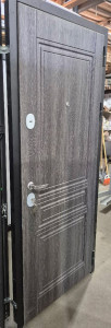 Дверь Steel Лестер дуб графит/мокко №1510 (860мм, 2050мм, правая, ручка внутри)
