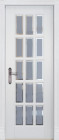Фото Дверь Лондон-2 БЕЛАЯ ЭМАЛЬ (800мм, ПОС, 2000мм, 40мм, натуральный массив дуба, белая эмаль)