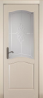 Фото Дверь Лео КРЕМ (600мм, ПОС, 2000мм, 40мм, натуральный массив ольхи, крем)