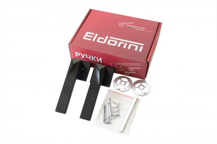 Ручка дверная квадр. ELDORINI EL 250 slim Black, черный