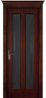 Фото Дверь Сорренто структур. МАХАГОН (700мм, ПОС, 2000мм, 40мм, натуральный массив сосны структурир., махагон)