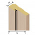 Фото Короб  U 24 деревянный (70мм, 2070мм, 26мм, прямоугольный, стандарт, с уплотнителем,  массив сосны, экошпон ультра)