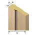 Фото Короб  U 26 деревянный (70мм, 2070мм, 26мм, прямоугольный, стандарт, с уплотнителем, массив сосны, экошпон NEW)