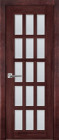 Фото Дверь Лондон-2 ольха МАХАГОН (800мм, ПОС, 2000мм, 40мм, натуральный массив ольхи, махагон)