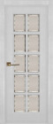 Фото Дверь Лондон-2 структ. БЕЛАЯ ЭМАЛЬ (700мм, ПОС, 2000мм, 40мм, массив дуба DSW структурир., белая эмаль)