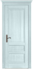 Фото Дверь Аристократ № 1 СКАЙ (700мм, ПГ, 2000мм, 40мм, натуральный массив дуба, скай)