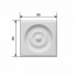 Фото Розетка декоративная белая эмаль (ольха) (80мм, 80мм, ., прямоугольный, стандарт, натуральный массив, эмаль)