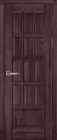 Фото Дверь Лондон структ. МАХАГОН (800мм, ПГ, 2000мм, 40мм, массив дуба DSW структурир., махагон)
