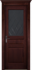 Фото Дверь Валенсия структур. МАХАГОН (900мм, ПОС, 2000мм, 40мм, натуральный массив сосны структурир., махагон)