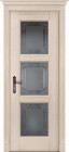 Фото Дверь Турин КРЕМ (600мм, ПОС, 2000мм, 40мм, натуральный массив дуба, крем)