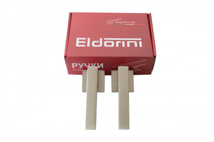 Ручка дверная квадр. ELDORINI EL 208 slim MSN, никель супер мат.