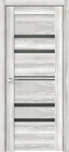 Фото Дверь X-LINE 6 клен айс (700мм, ПОС, лакобель черное, 2000мм, 40мм, экошпон, клен айс)