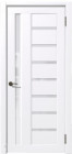 Фото Дверь Рада В Винил белый (600мм, ПО, зеркало, 2000мм, 38мм, Soft-touch, белый)