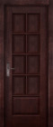 Фото Дверь Лондон ольха МАХАГОН (600мм, ПГ, 2000мм, 40мм, натуральный массив ольхи, махагон)