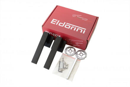 Ручка дверная квадр. ELDORINI EL 208 slim Black, черный