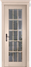 Фото Дверь Британия КРЕМ (900мм, ПОС, 2000мм, 40мм, натуральный массив дуба, крем)