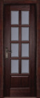 Фото Дверь Лондон МАХАГОН (700мм, ПОС, 2000мм, 40мм, натуральный массив дуба, махагон)