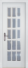 Фото Дверь Лондон-2 ольха БЕЛАЯ ЭМАЛЬ (800мм, ПОС, 2000мм, 40мм, натуральный массив ольхи, белая эмаль)