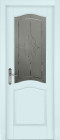 Фото Дверь Лео структур. СКАЙ (600мм, ПОС, 2000мм, 40мм, натуральный массив сосны структурир., скай)