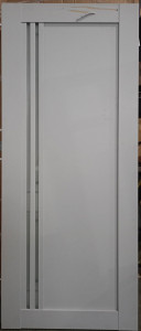 Дверь X-LINE 8 эмалит серый 1427 (800мм, ПОС, 2000мм, 40мм, экошпон, серый, )