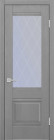 Фото Дверь Schlager Rio, софт грей (600мм, ПОС, ромб мателюкс, 2000мм, 40мм, экошпон, софт грей)