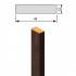 Фото Притворная планка ВЕНГЕ МС (41мм, 2000мм, 12мм, прямоугольный, стандарт, массив сосны, бейц лак)