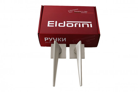 Ручка дверная квадр. ELDORINI EL 205 slim MSN, никель супер мат.